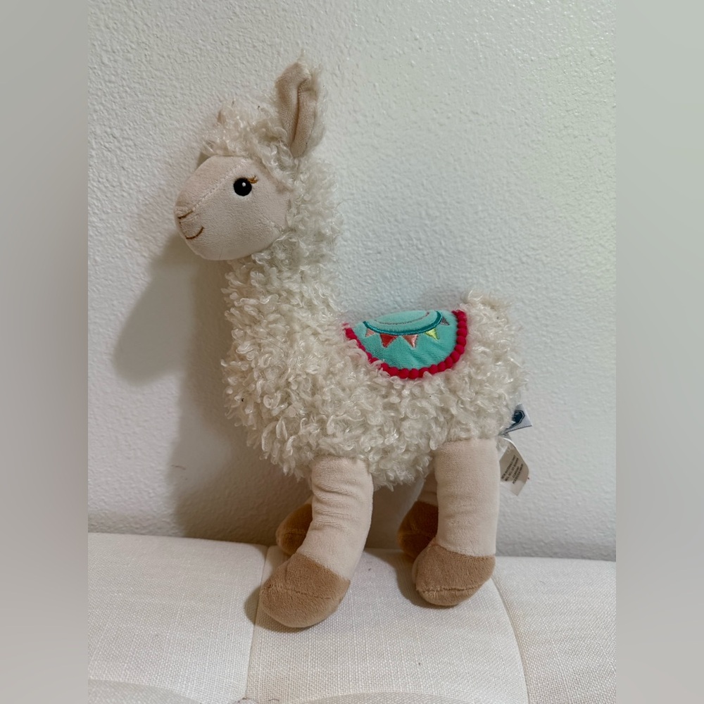Plush Llama Stuffed Animal Toy - Cream and Tan